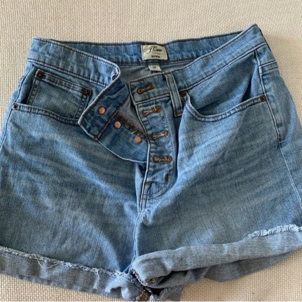 JCREW Trademark Jean Shorts